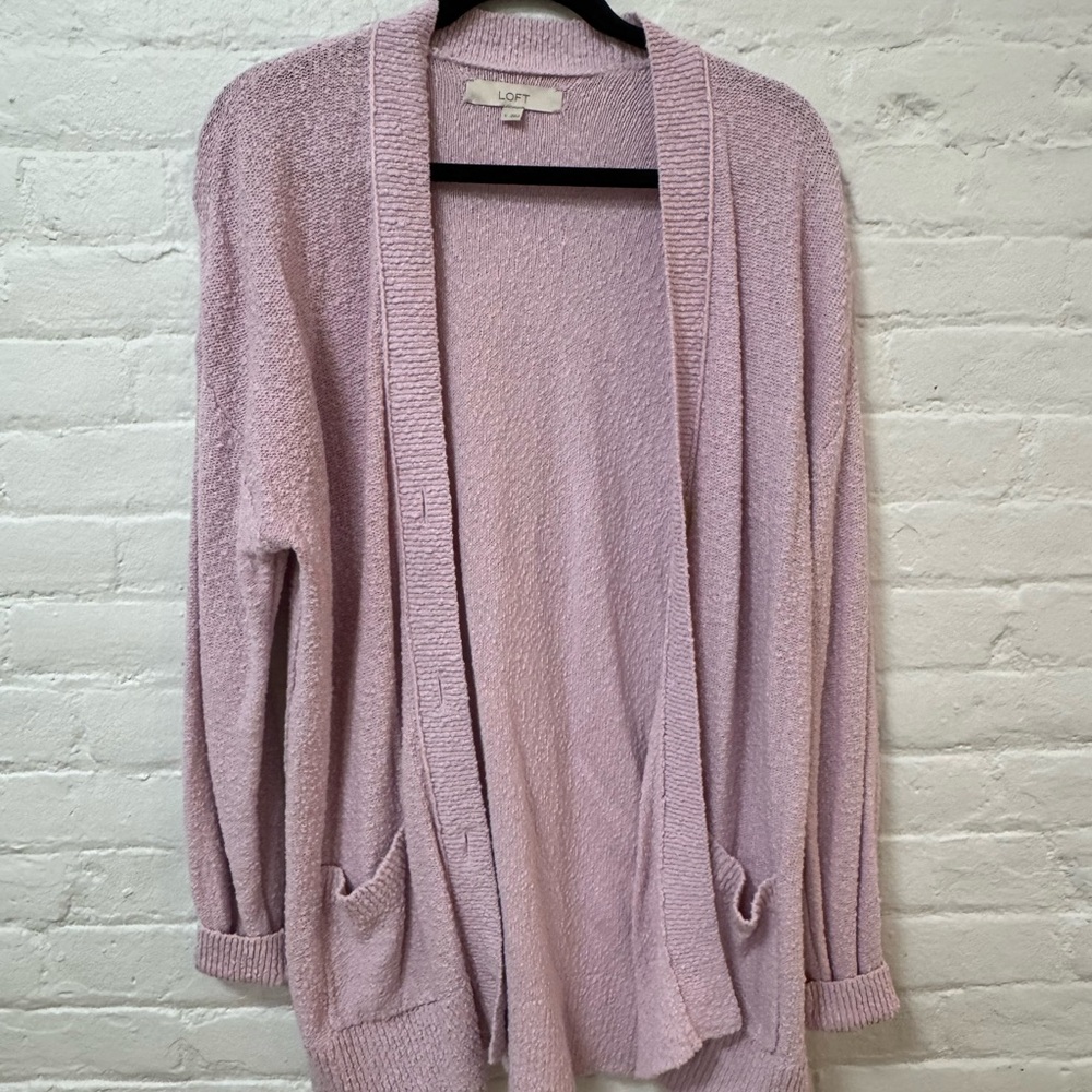 LOFT Women's Lilac Cardigan